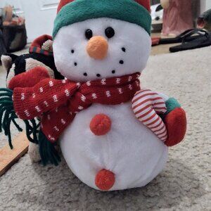 Christmas Plush 2 pieces - snowman and puppy